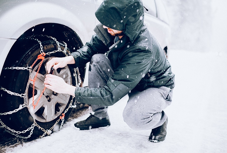 Conoce las alternativas para conducir con nieve o hielo: neumáticos “all-season”, neumáticos de invierno, o cadenas para la nieve