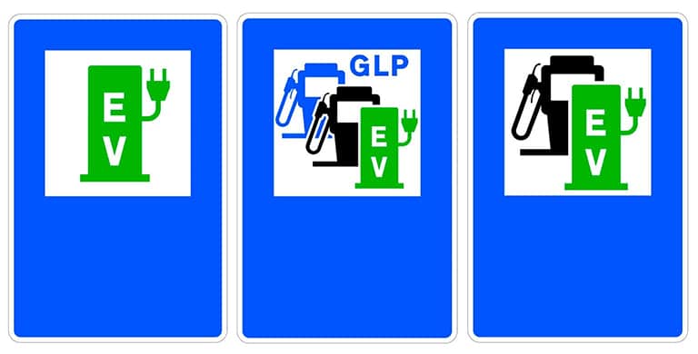 Conjunto de señales Nuevo conjunto de señales para vehículos eléctricos