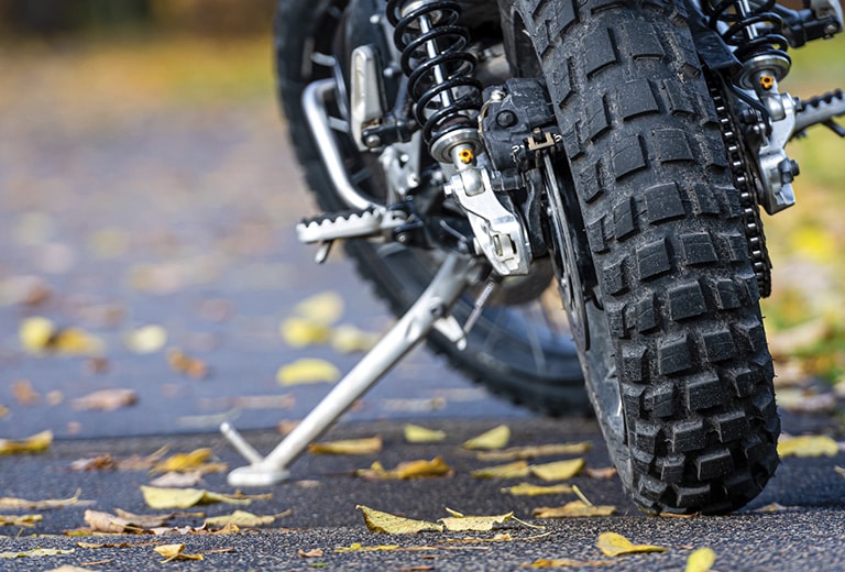 Atención motorista: hojas en el asfalto