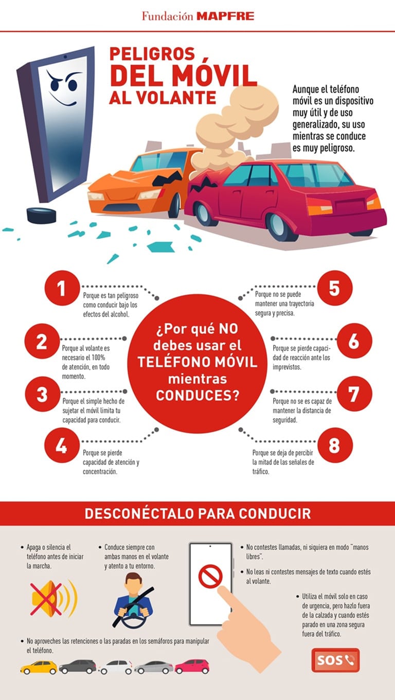 Cero distracciones, también en vacaciones Es importante que durante este verano se reduzcan al máximo todas las distracciones y los conductores se centren en lo más importante: conducir.