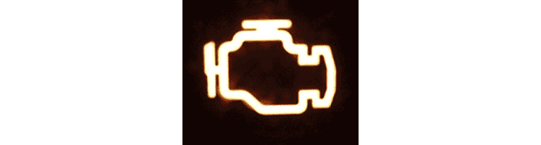 Testigo luminoso del vehículo que alerta sobre los gases